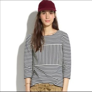 BOGO 🎈Madewell Galleriat top ponte striped